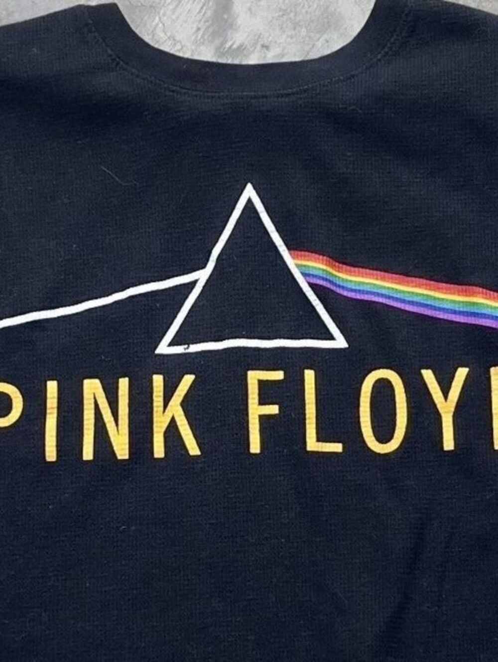 Pink Floyd Preowned Small Long Sleeve Cropped T-shirt